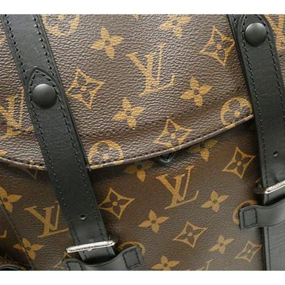 Louis Vuitton Monogram Macassar Christopher PM Backpack Brown - Picture 4 of 9